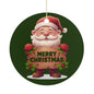 Round Ceramic Christmas Decorations (Matte Surface)