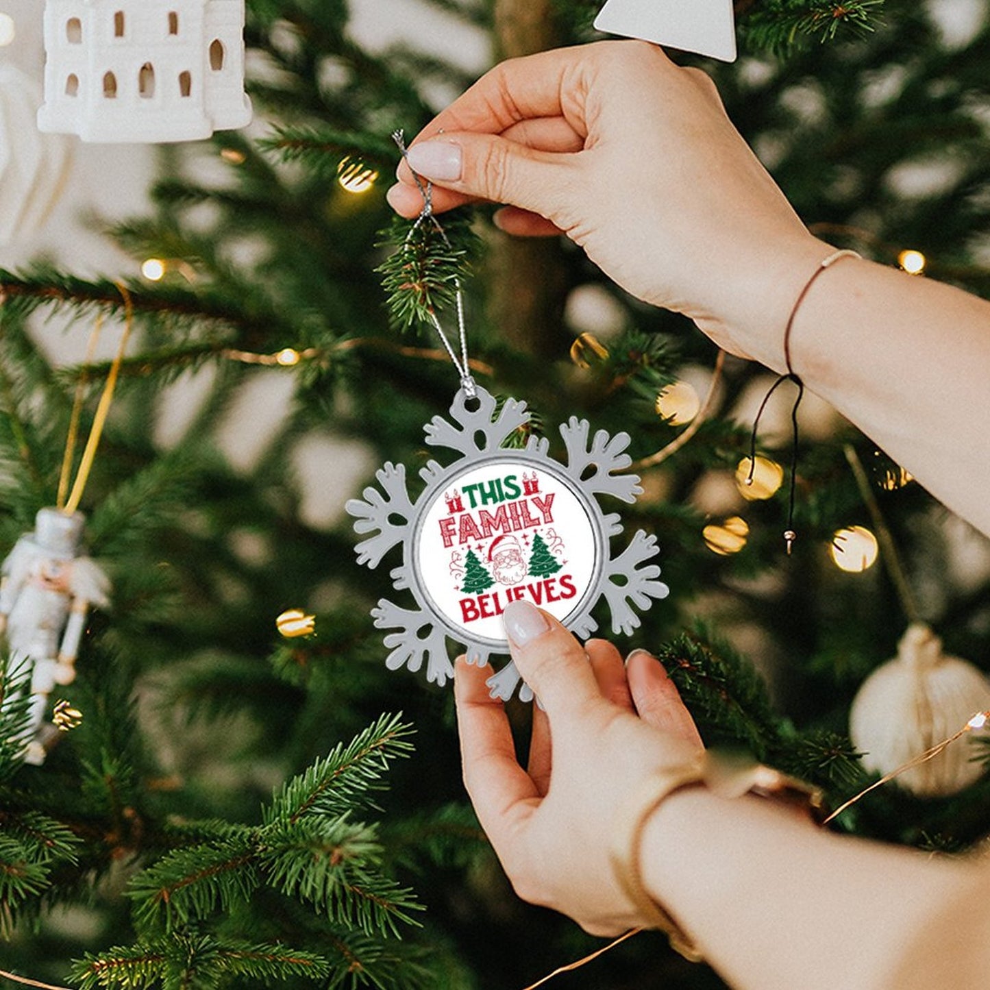 Aluminium Snowflake Decorations