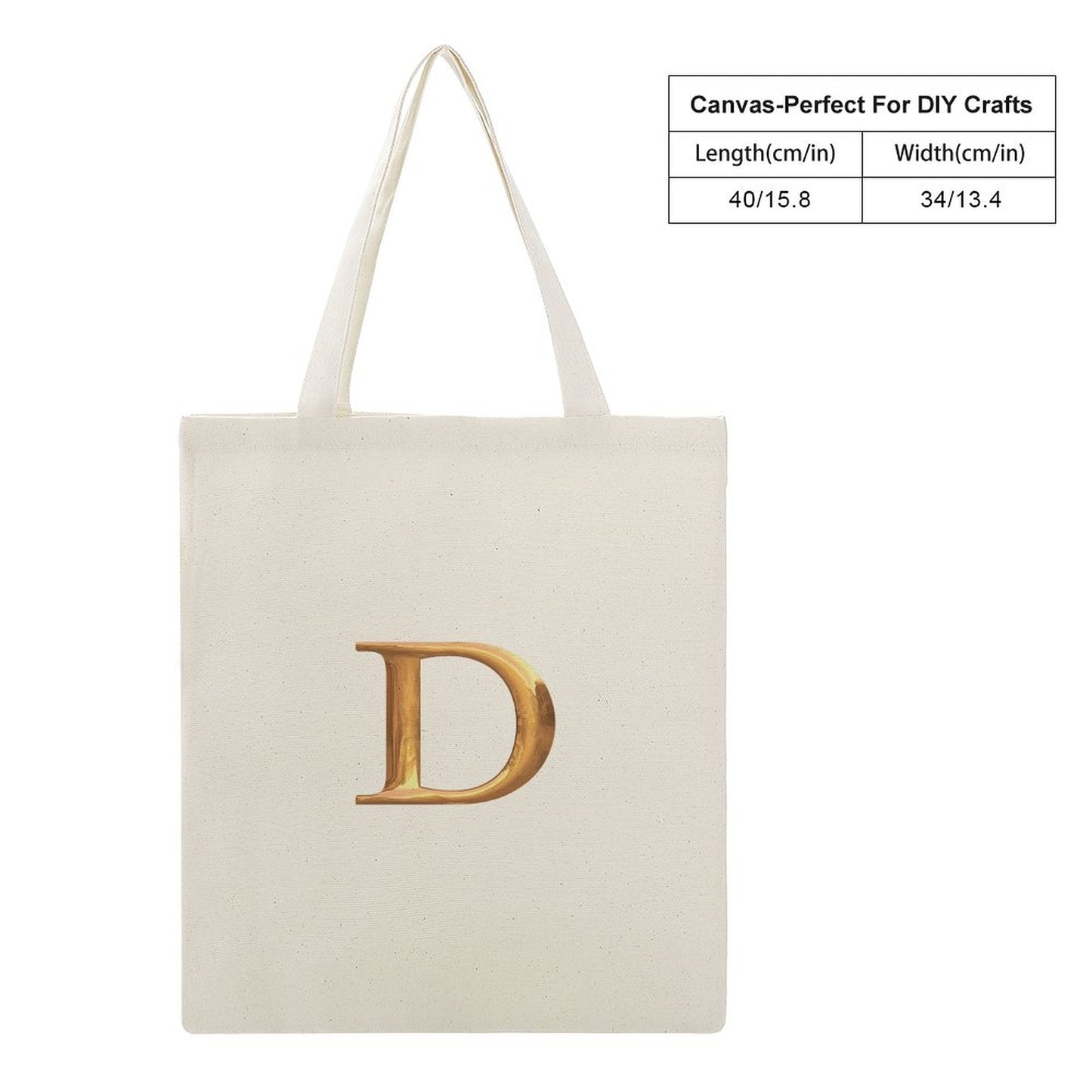 Canvas Tote Bag-13.4"x15.8"/34x40cm
