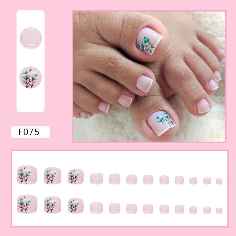 Pure desire French diamond flash ins wind sweet and cool hot girl press-on nails and Press-on toenails special fake nail manicure piece Press-on toenails nail｜365nails