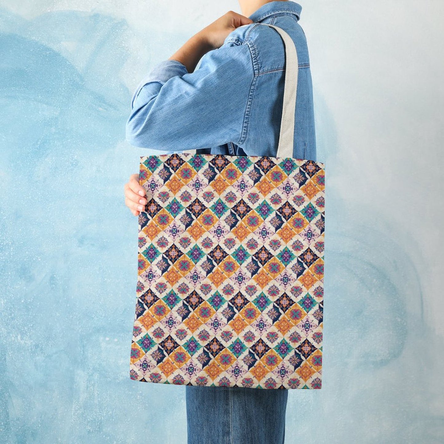 Martin Canvas Tote Handbag-15"x18"/38x46cm (Dual-sided Printing)