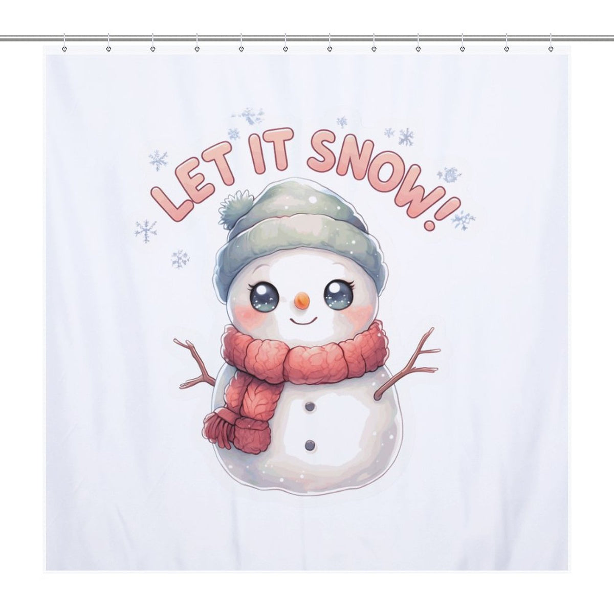 Let it Snow Shower Curtain