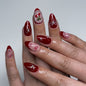 French Minimalist Nude Pink Almond Short Press On Nails