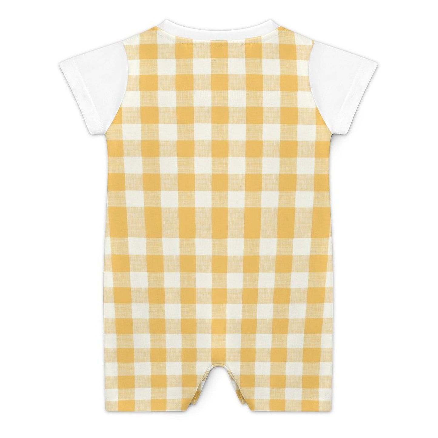Faux Cotton Short Sleeve Baby Bodysuit Romper