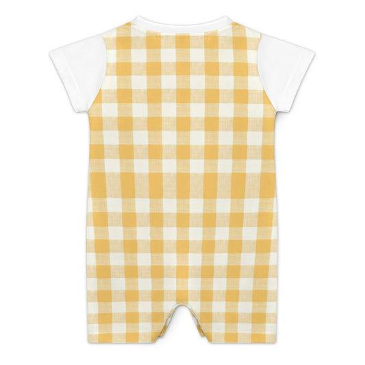 Faux Cotton Short Sleeve Baby Bodysuit Romper