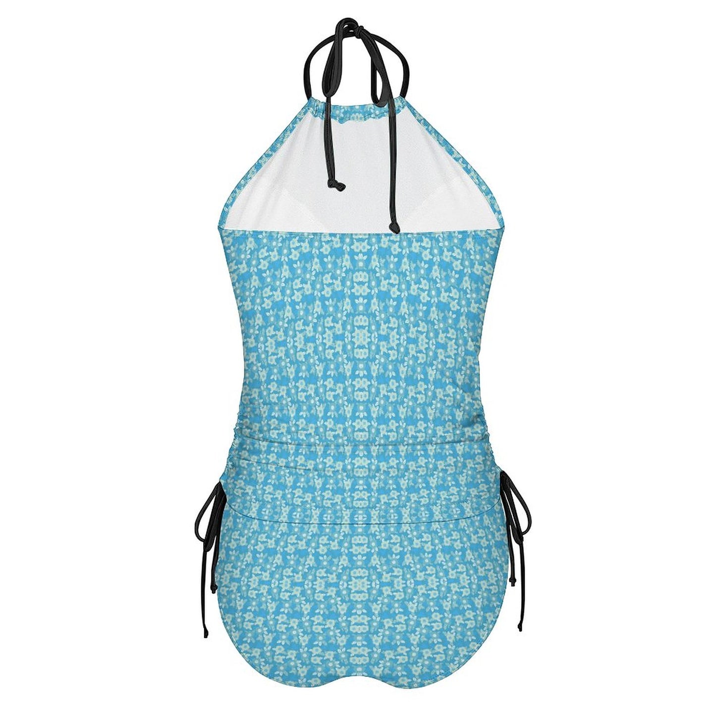 2-Piece Women's Tankini Set with High Neck Halter Top F145kA01