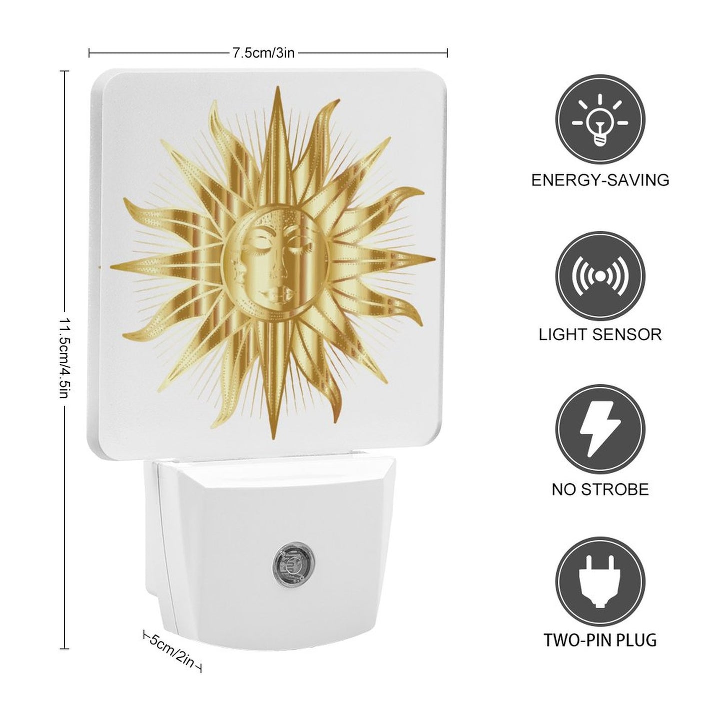 Night Light  4.5"x3"x2"/11.2x7.5x5cm