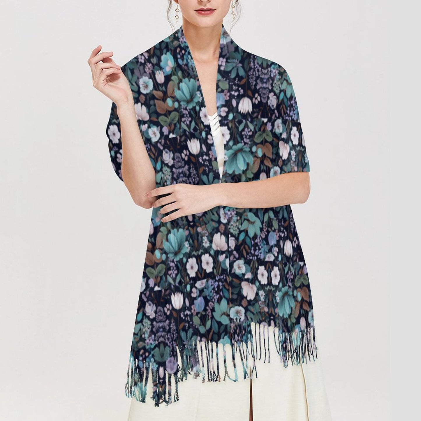 Cashmere-like Tassel Scarf