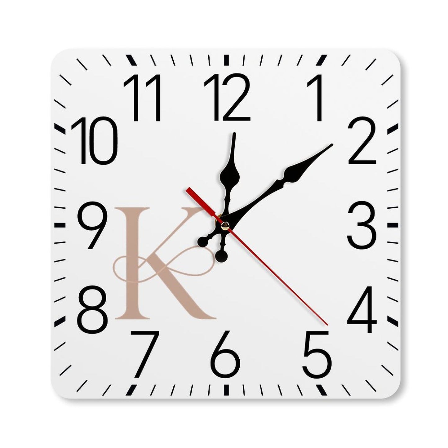 Square Wall Clock-9.8"x9.8"/25x25cm