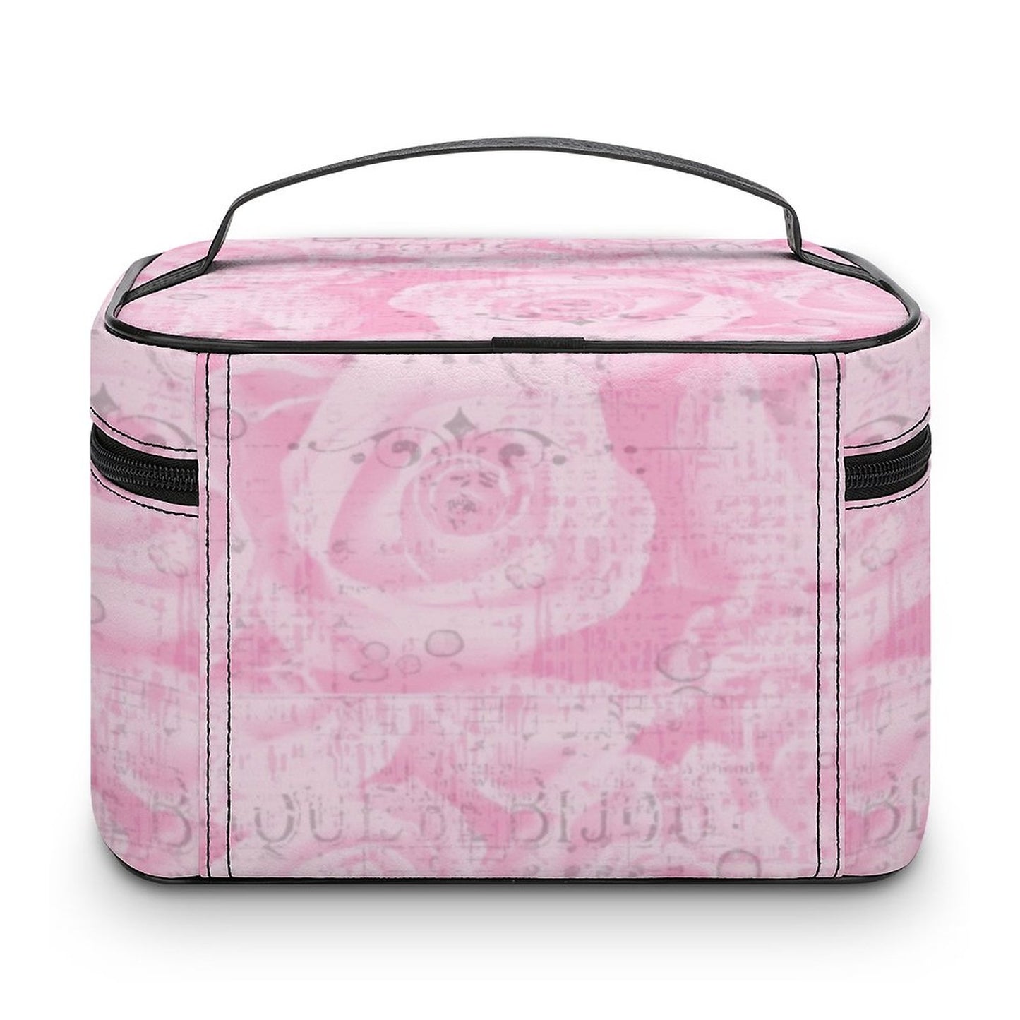 Make-up bag with Lychee pattern PU material