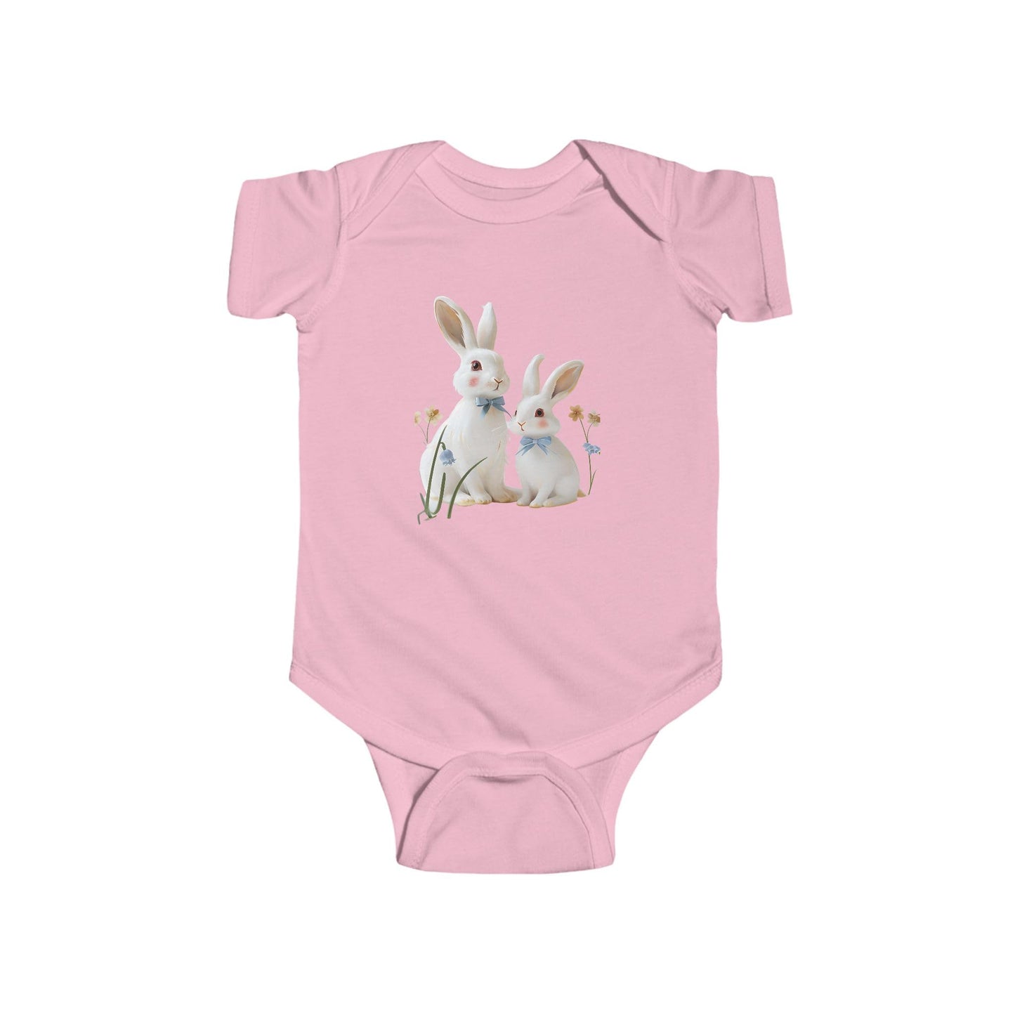 Cute Bunny Infant Bodysuit, Baby Outfit, Spring Gift, Easter Clothing, Newborn Onesie