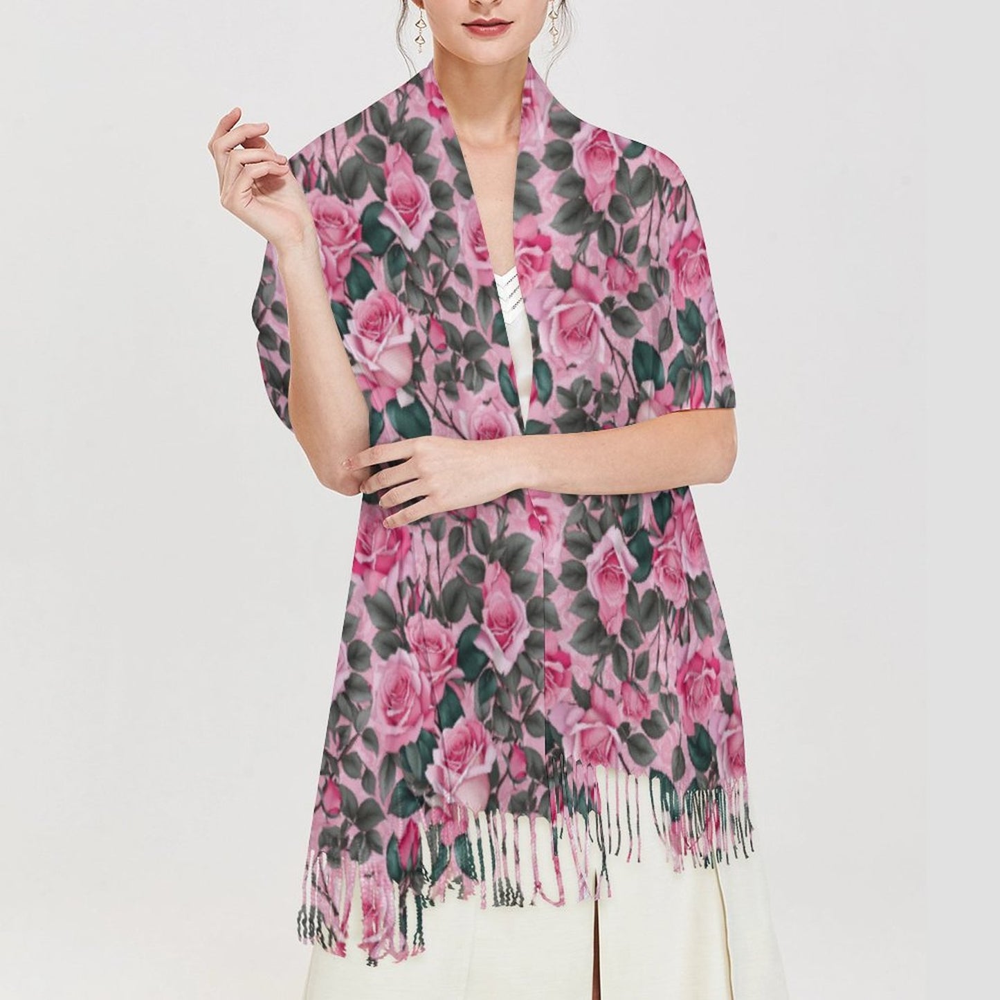 Cashmere-like Tassel Scarf