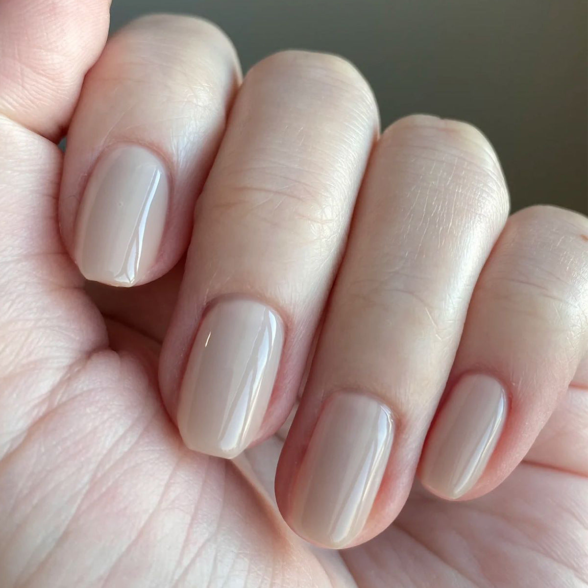 Red short square manicure classic solid color 365nails – Image 6