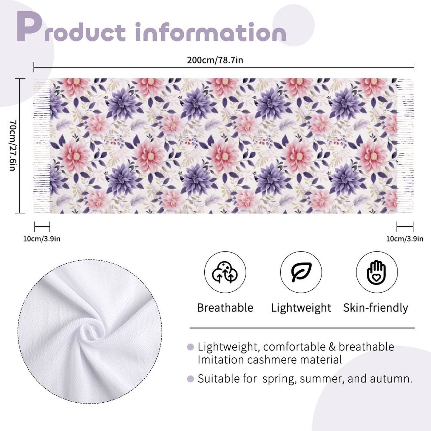 Cashmere-like Tassel Scarf