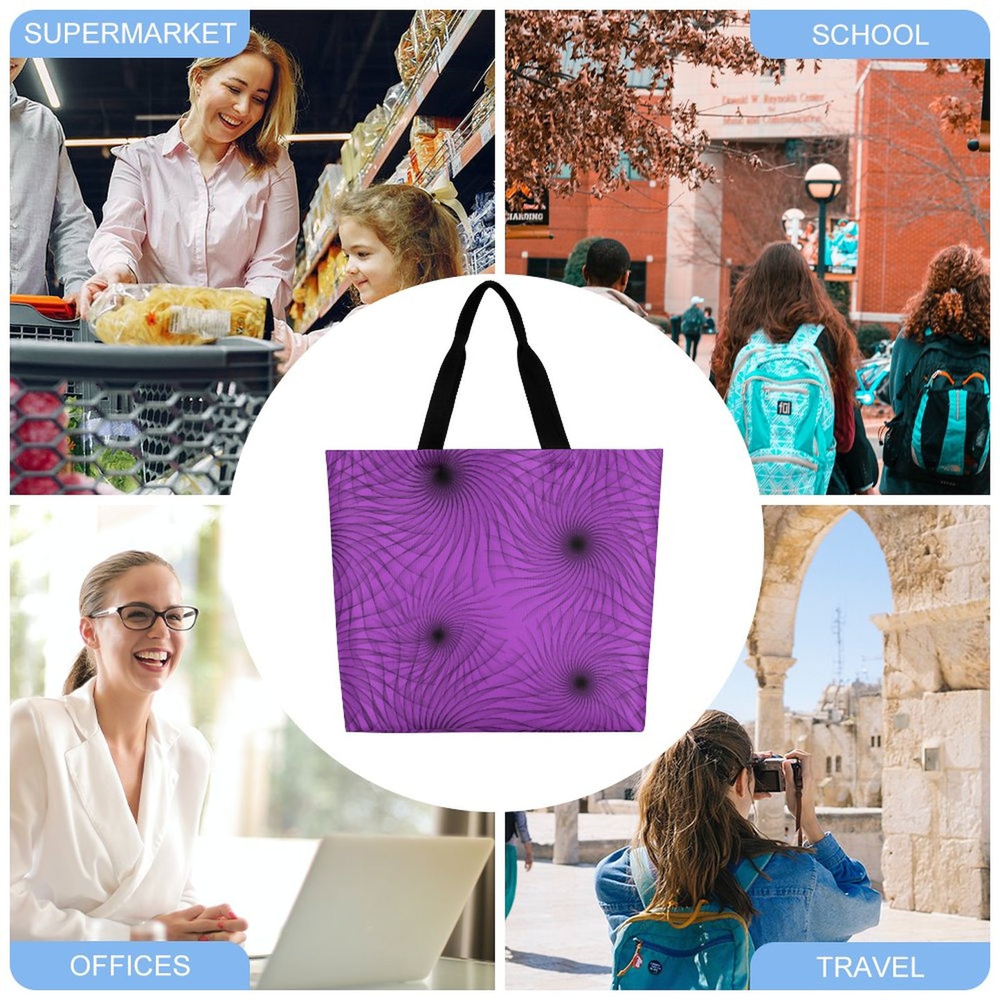 Large One Shoulder Shopping Bag