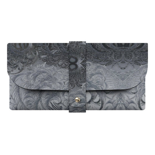 Leather Eyeglass Case Gray
