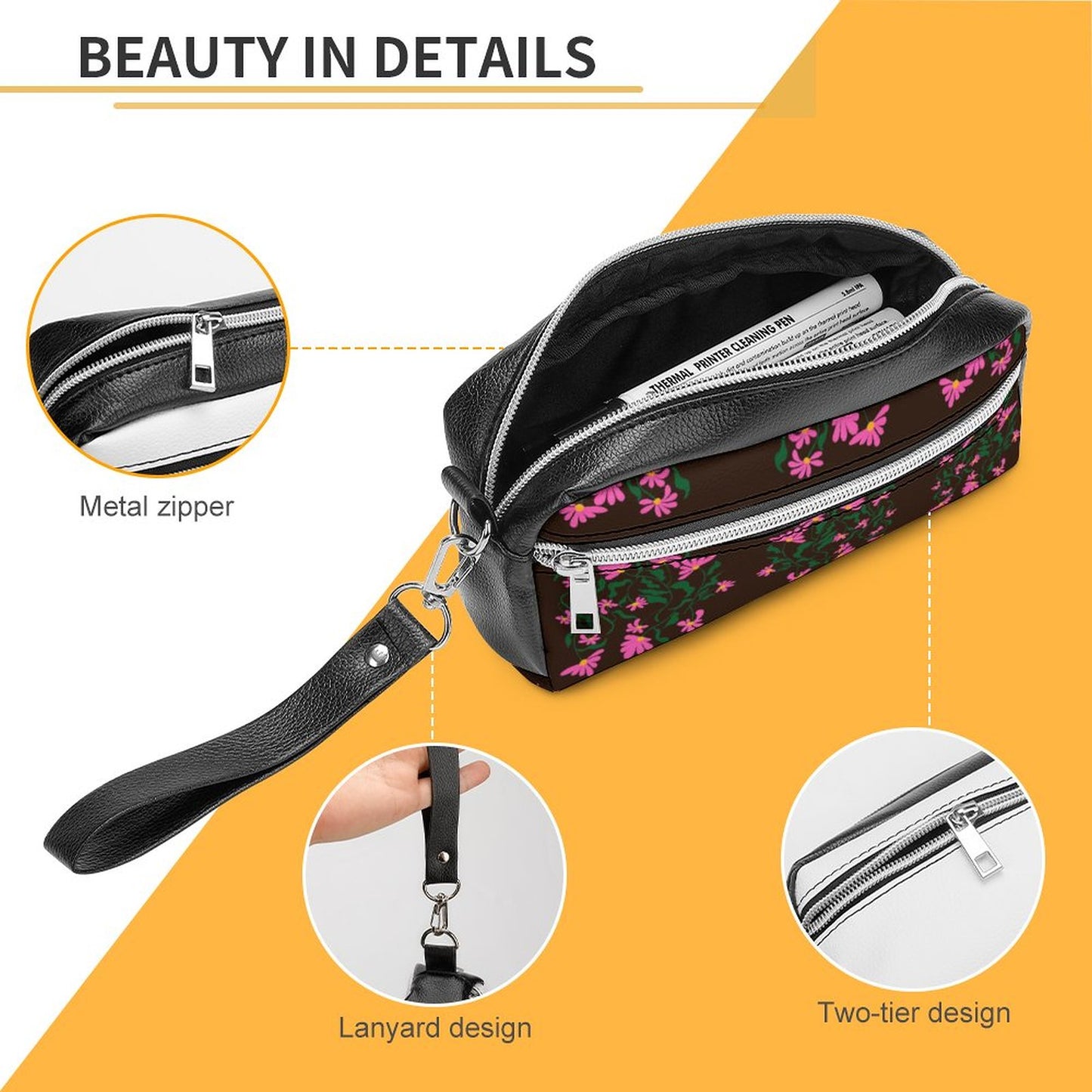 Versatile Cosmetic Bag & Pencil Case Pouch