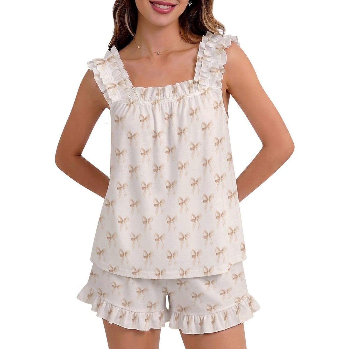 Ruffled Pajama Set