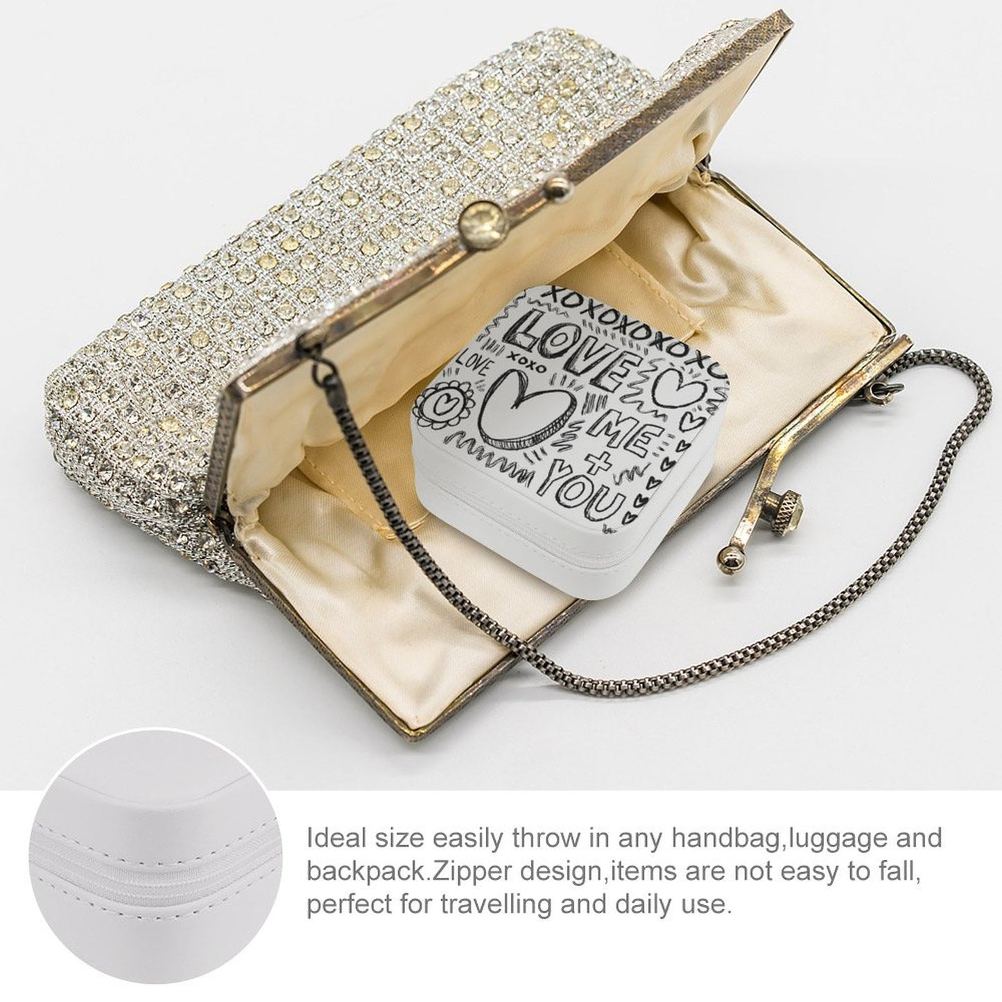 PU Portable Travel Jewelry Box