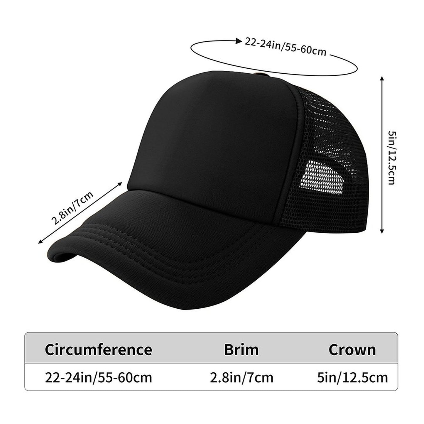 Summer Trucker Hat for Men (Front Printing)