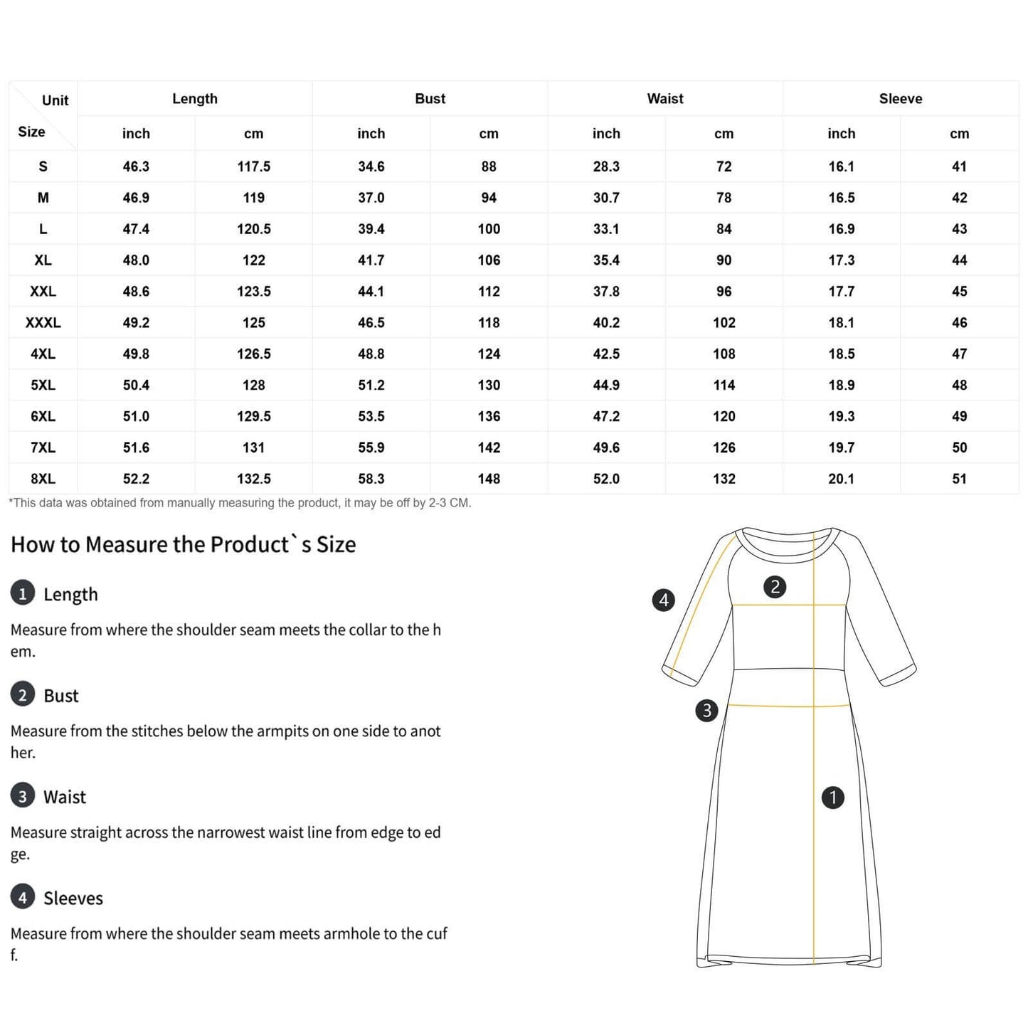 Round Neck 3/4 Sleeve Long Dress