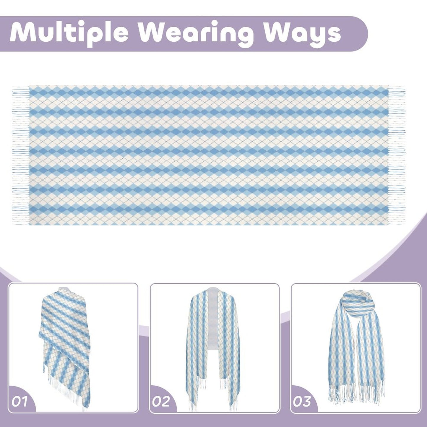 Cashmere-like Tassel Scarf