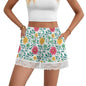 Women's Lace Trim Pajama Shorts