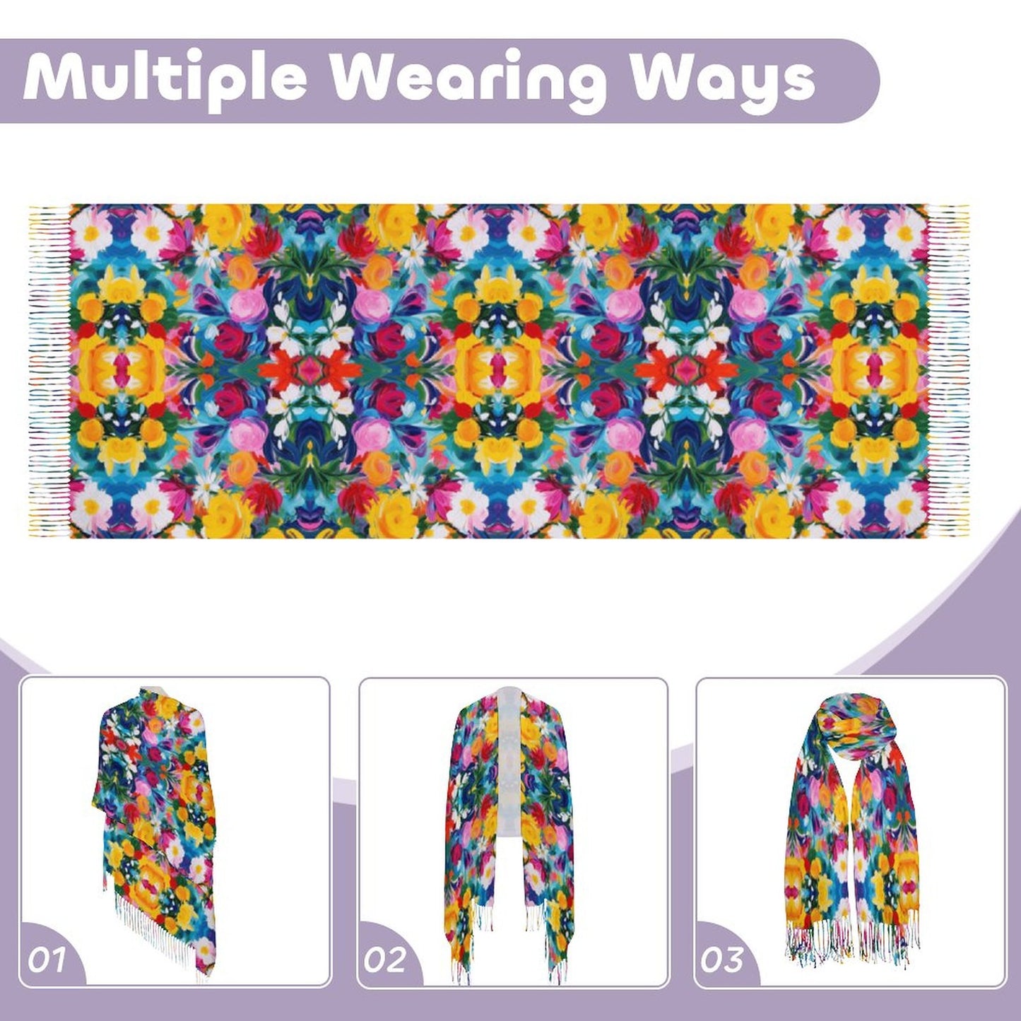 Cashmere-like Tassel Scarf