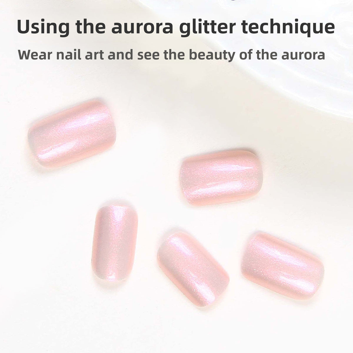 Aurora Glow Short Nail Set – Image 2
