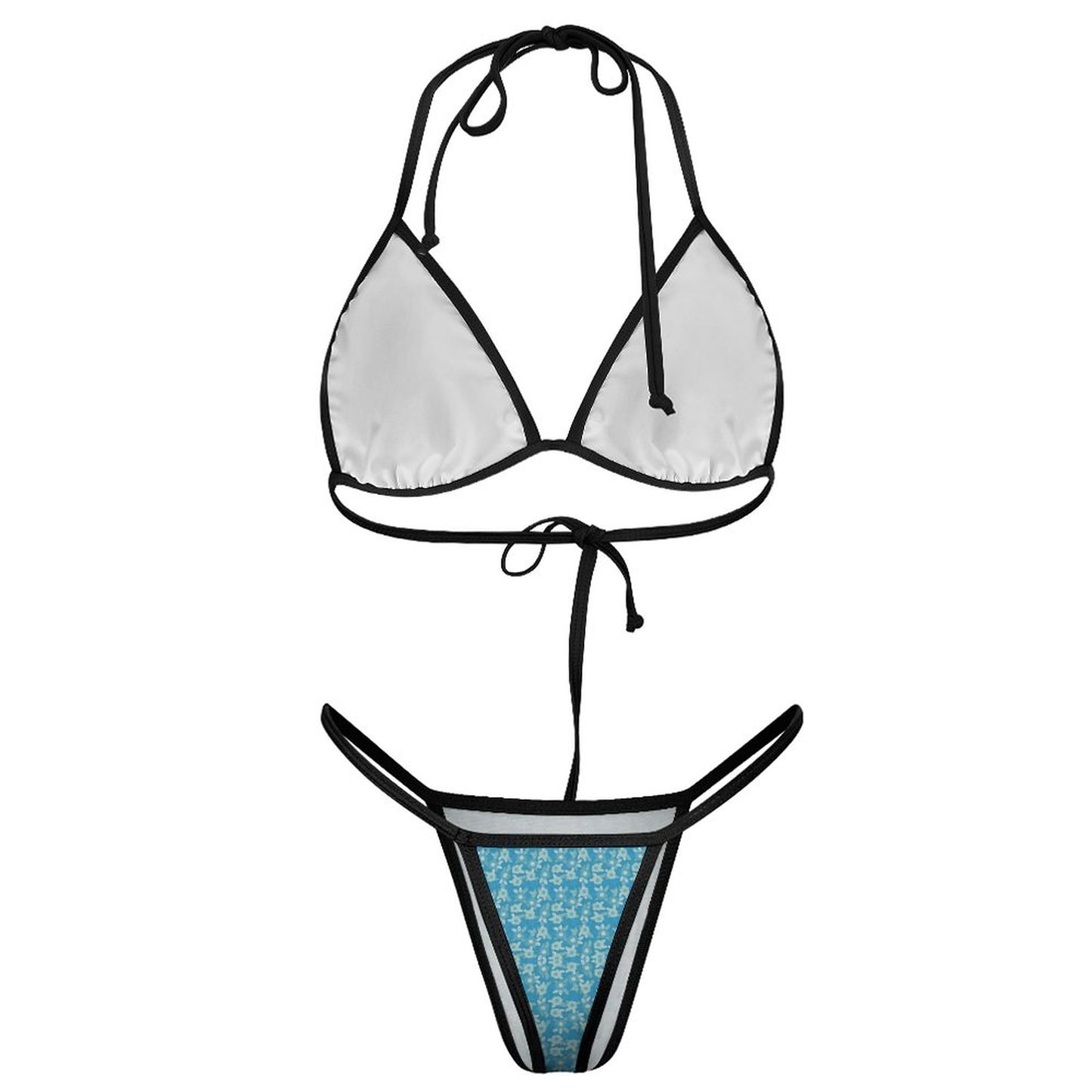 2-Piece Thong Triangle Bikini Set J195D57