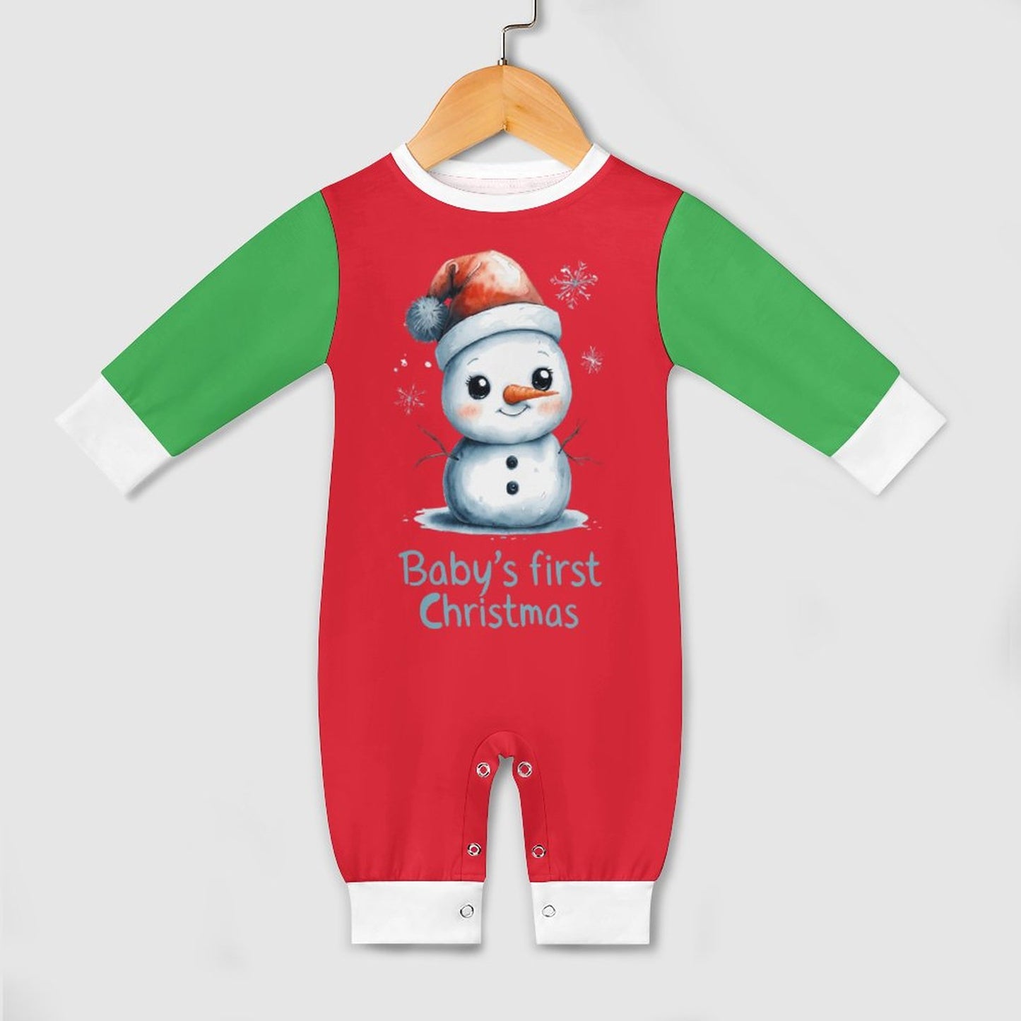 Baby's First Christmas Baby Romper