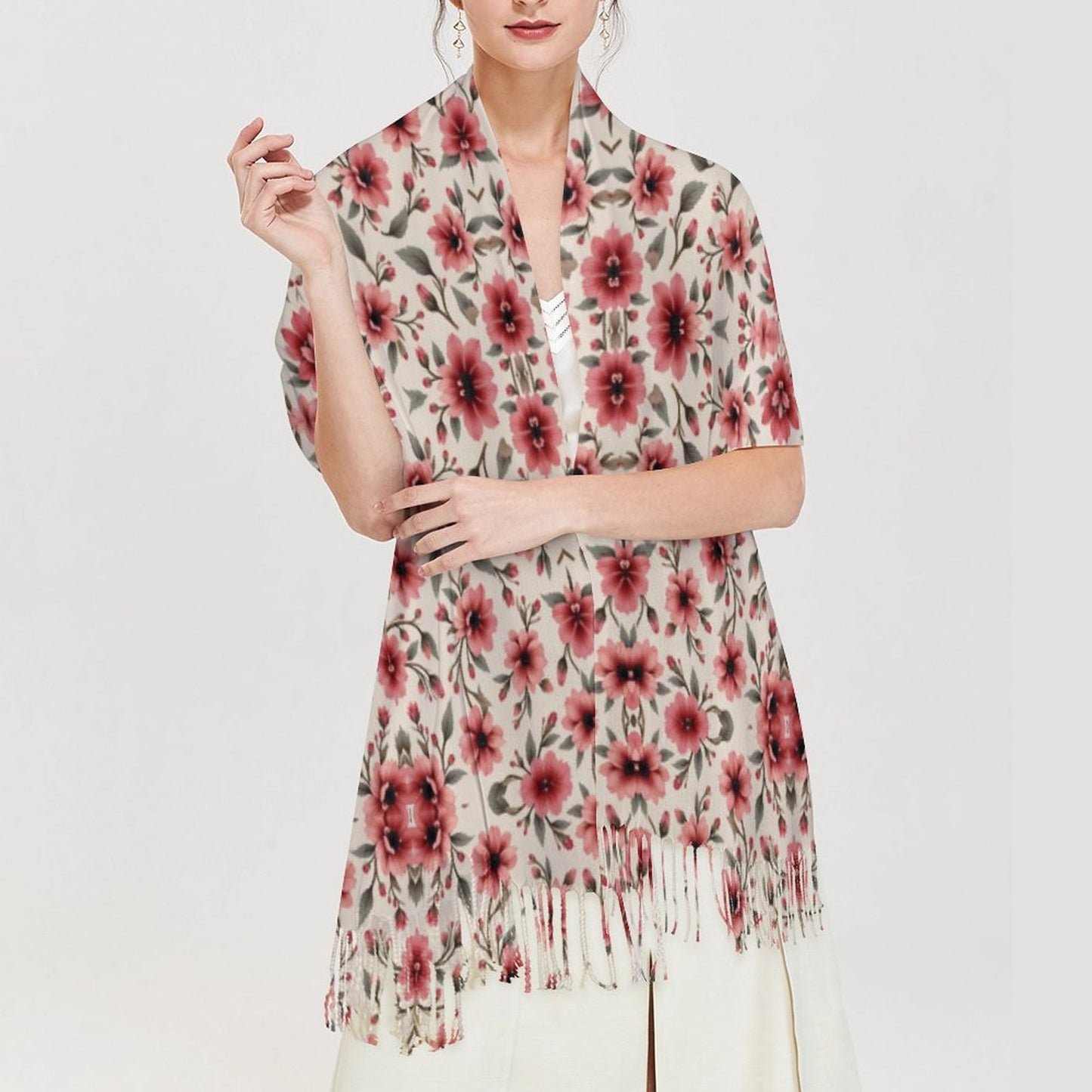 Cashmere-like Tassel Scarf