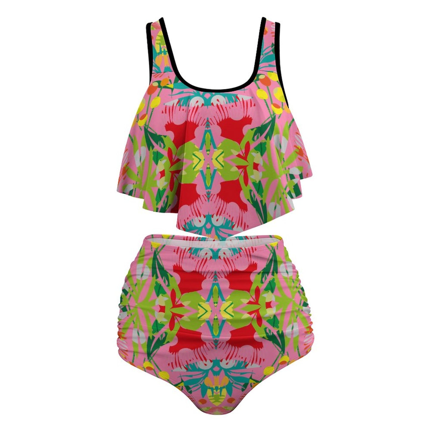 Plus Size Women's Two piece Swimsuit with Tankini