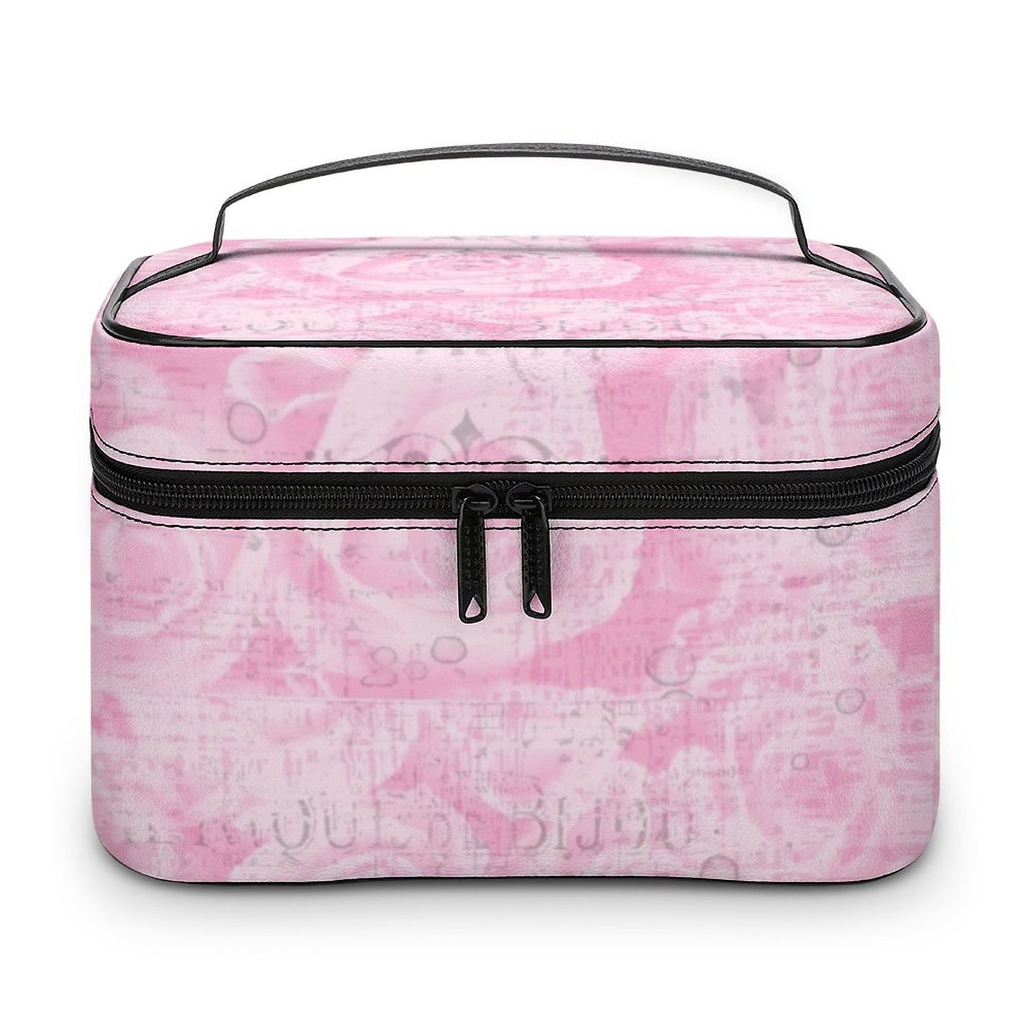 Make-up bag with Lychee pattern PU material