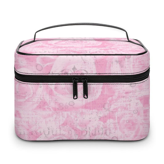 Make-up bag with Lychee pattern PU material