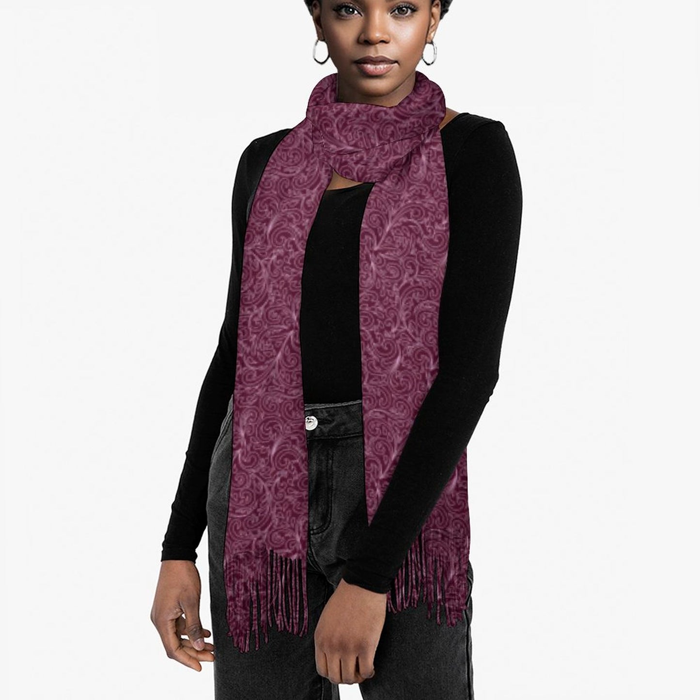Cashmere-like Tassel Scarf