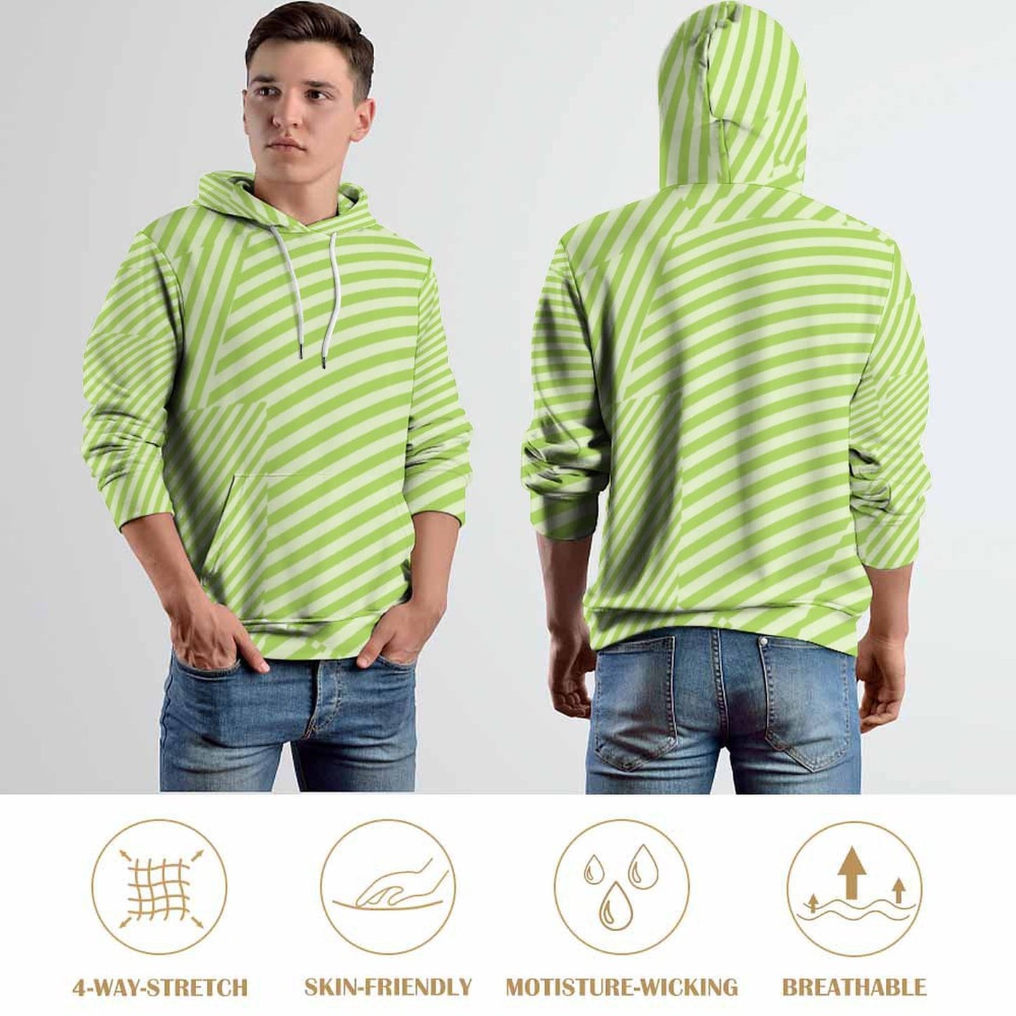 Cool Hoodie with Double-layer Cap