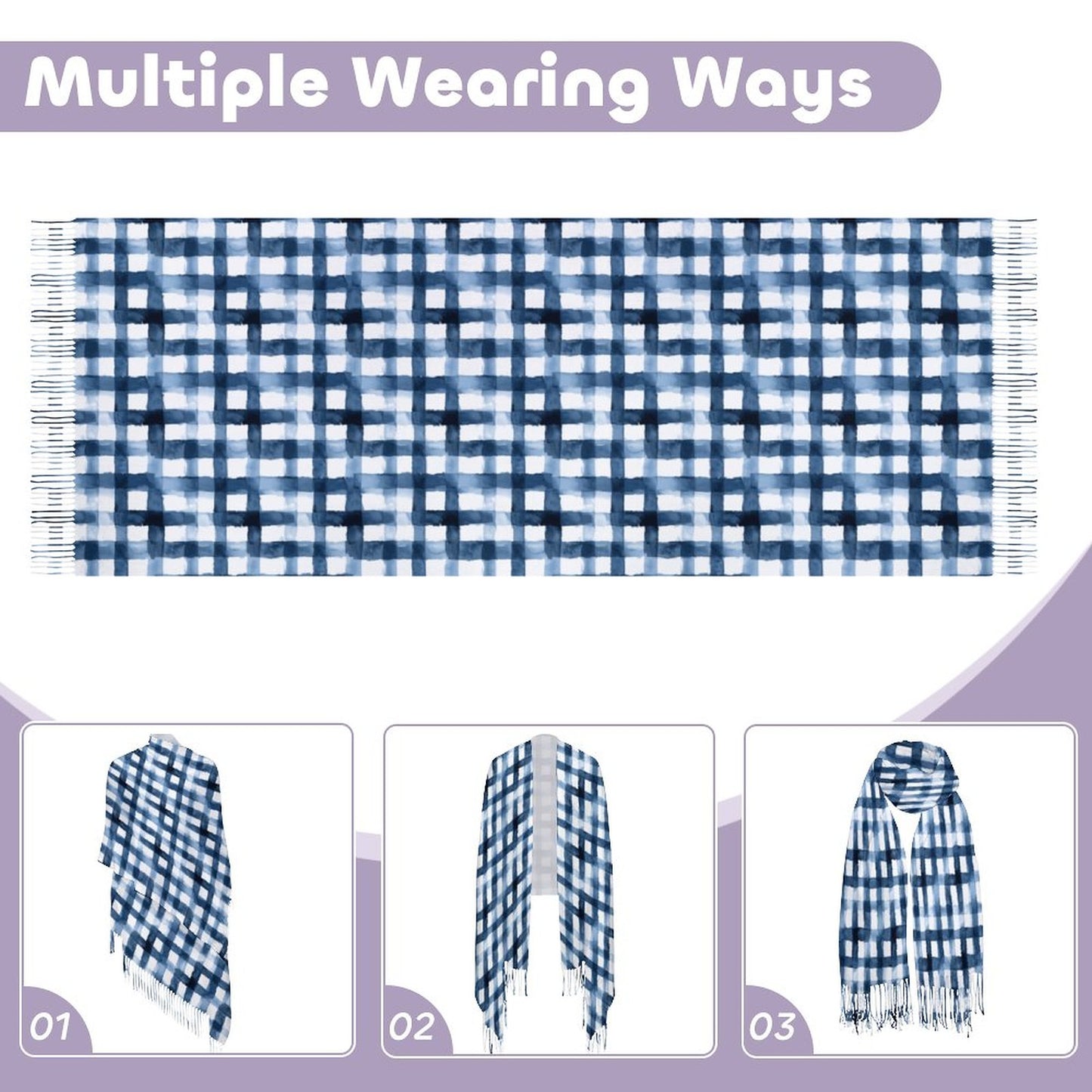 Cashmere-like Tassel Scarf