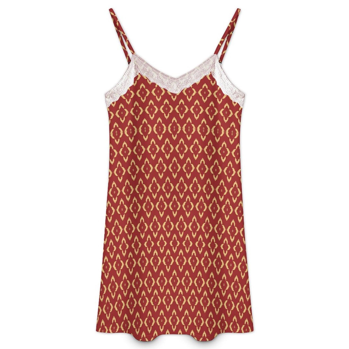 Beautiful Lace-Trimmed Camisole Nightgown