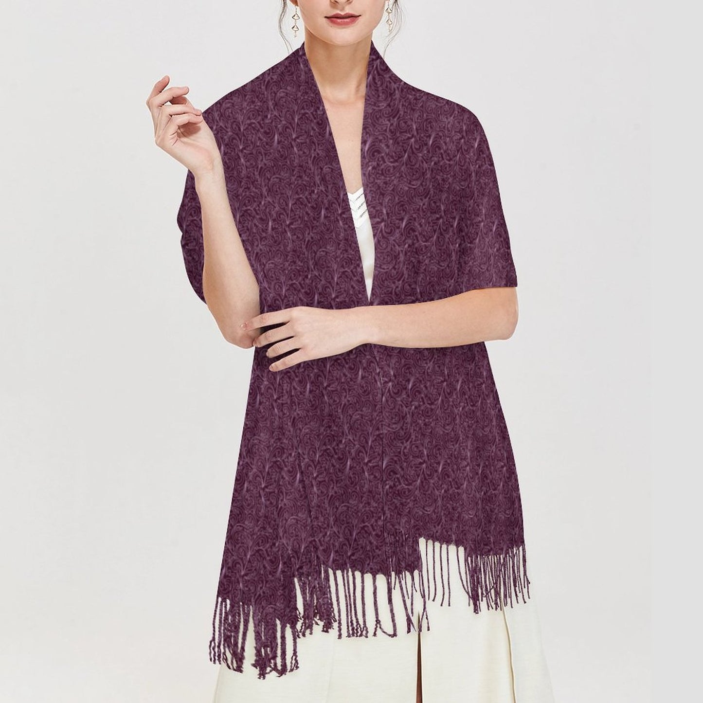Cashmere-like Tassel Scarf
