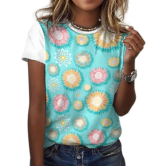 Cotton Summer Short Sleeve T-Shirts for Women