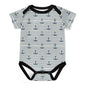 Faux Cotton Short Sleeve Baby Romper Anchors