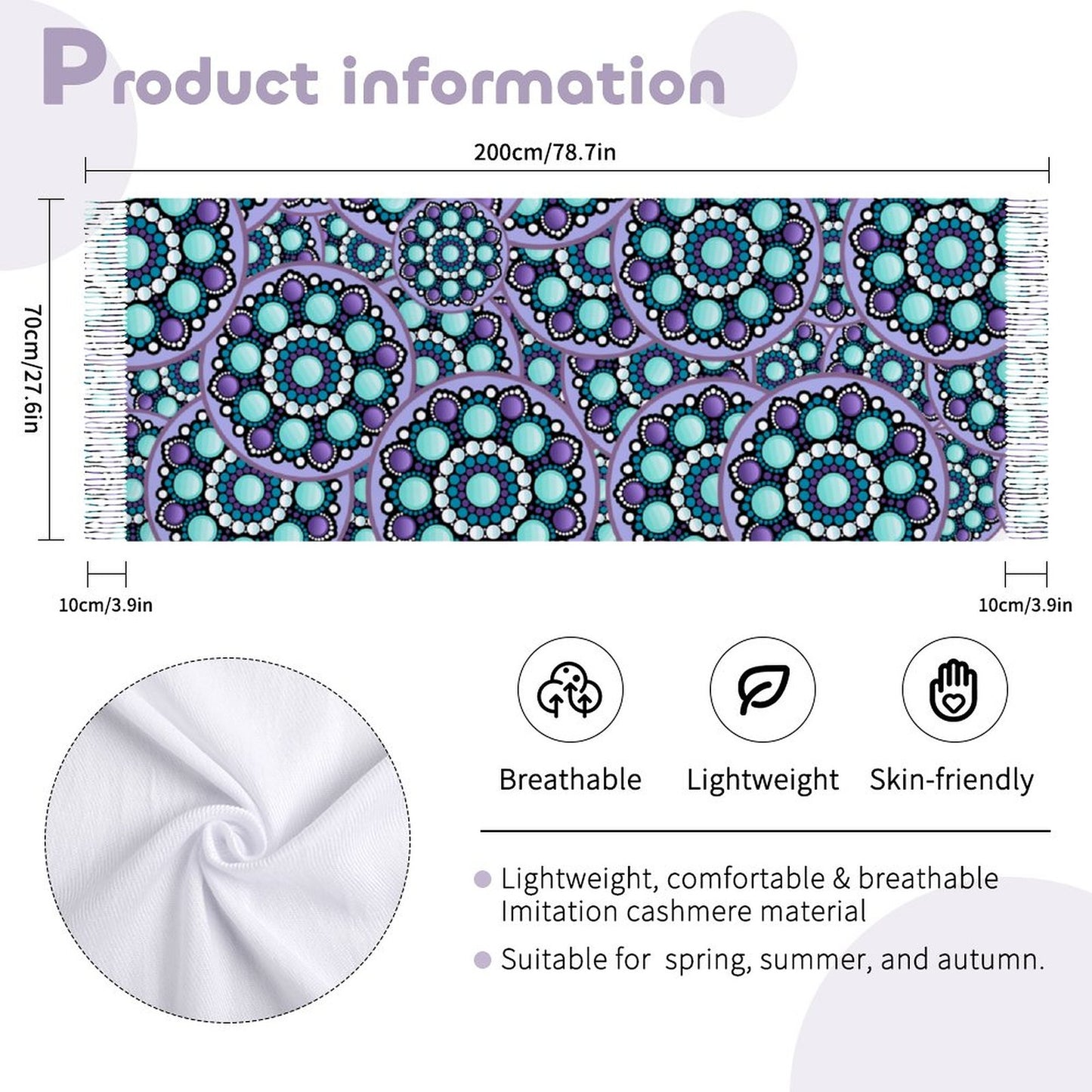 Cashmere-like Tassel Scarf