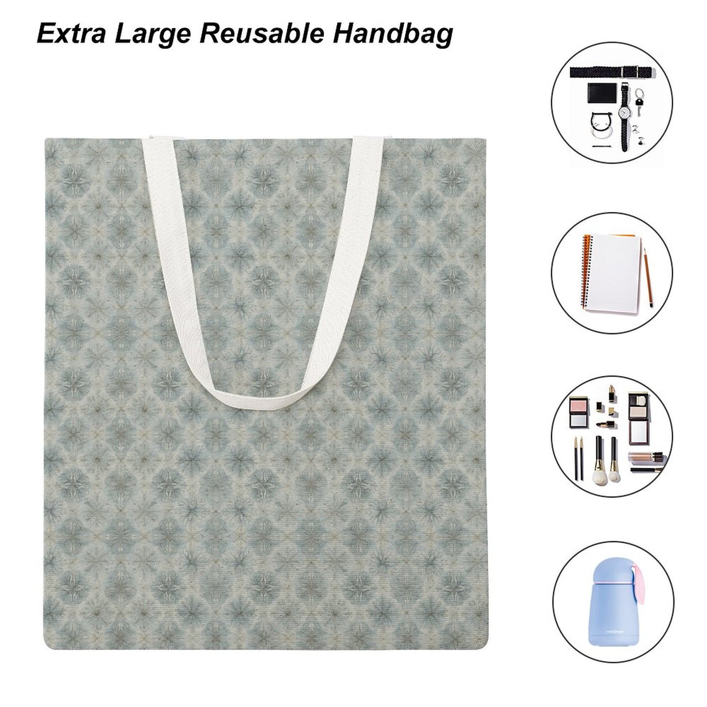 Martin Canvas Tote Handbag with Dual-sided Printing