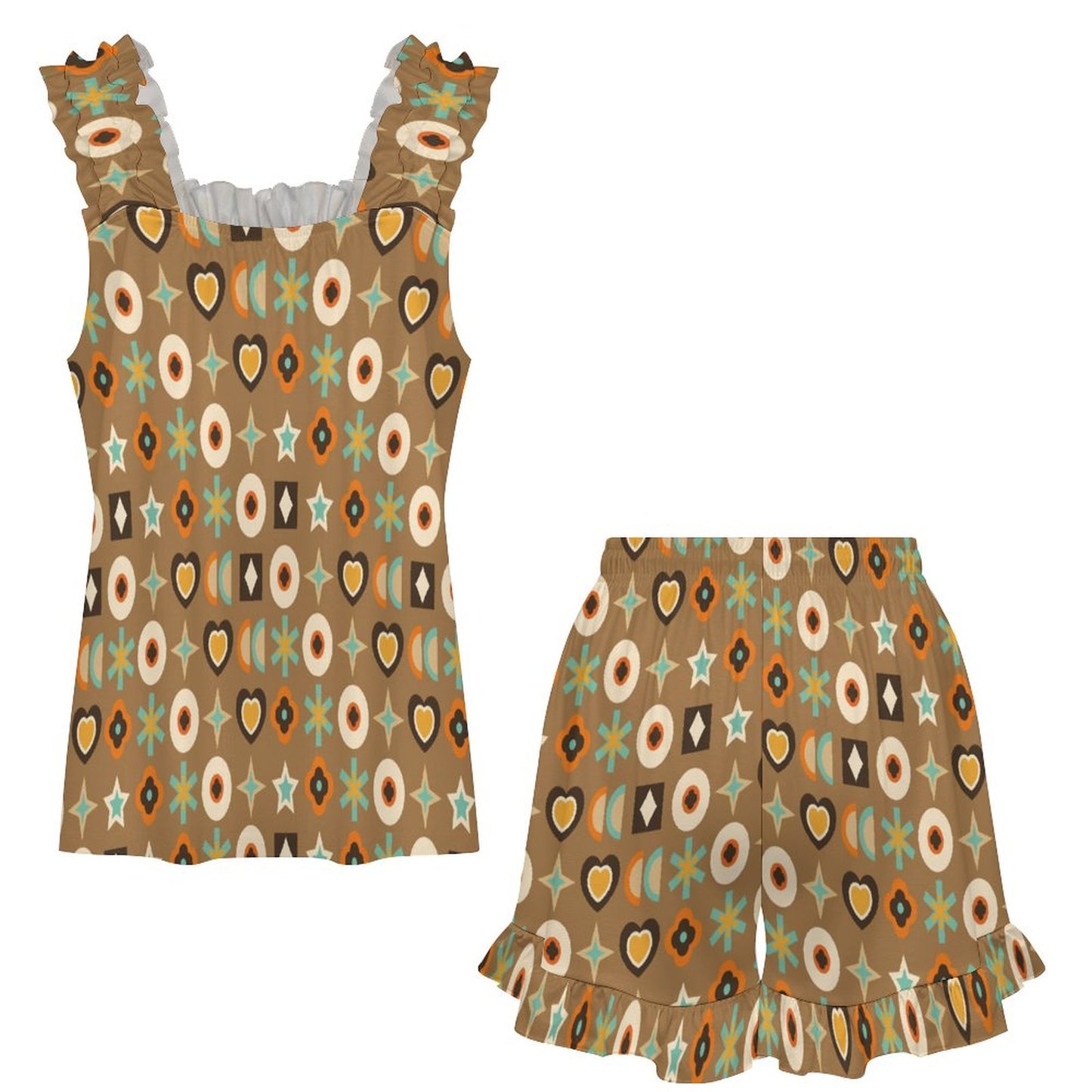 Ruffled Pajama Set