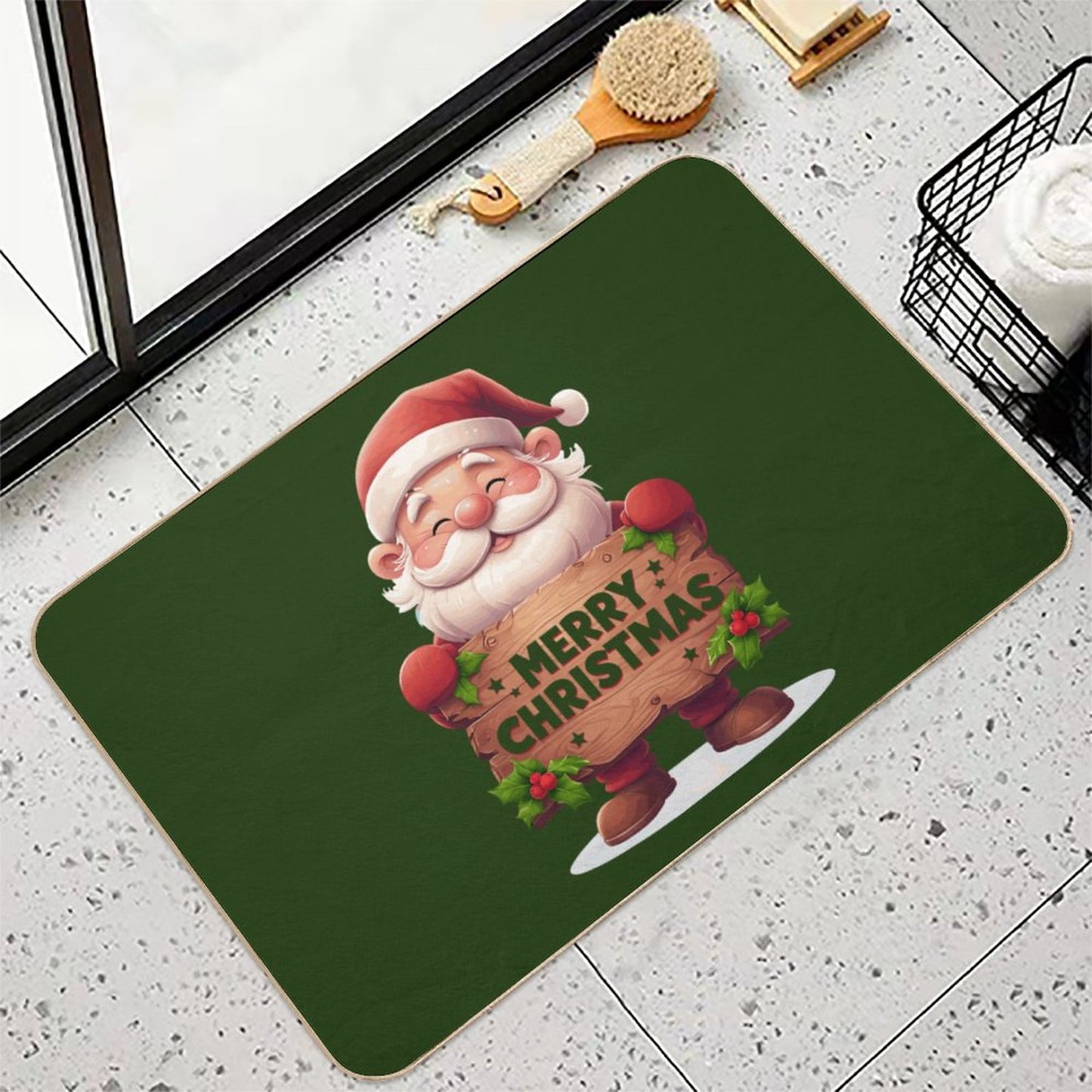 Flannel Non-slip Floor Mat-16"x24"/40x60cm