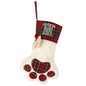 Pet Cat Dog Claw Christmas Stocking - Letter N