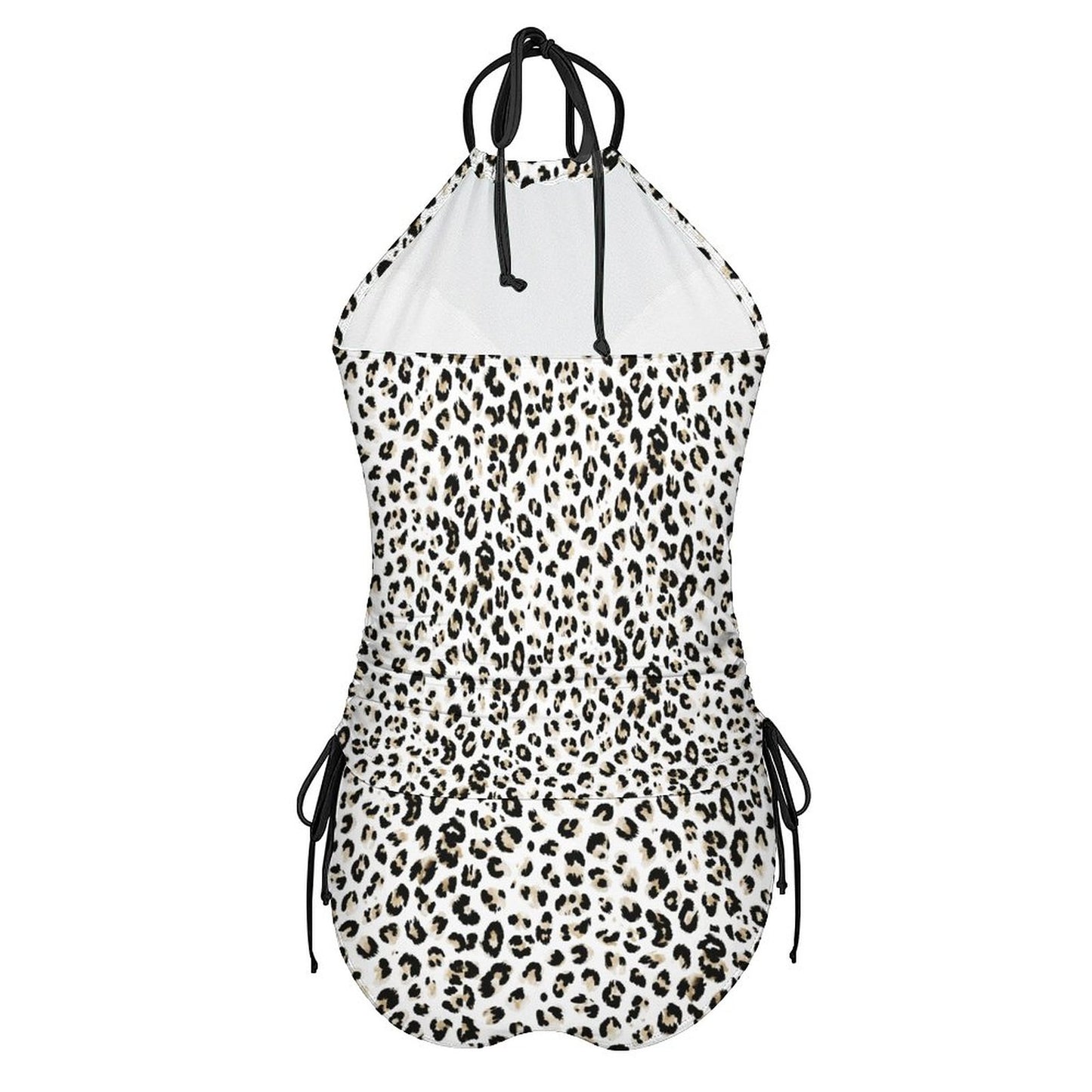 2-Piece Women's Tankini Set with High Neck Halter Top