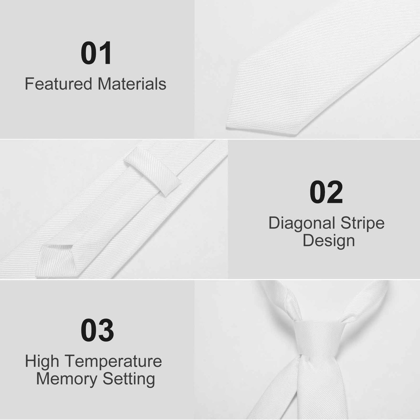 Men's Formal Tie - Blue Check boxes