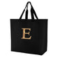 Large One Shoulder Shopping Bag Gold E